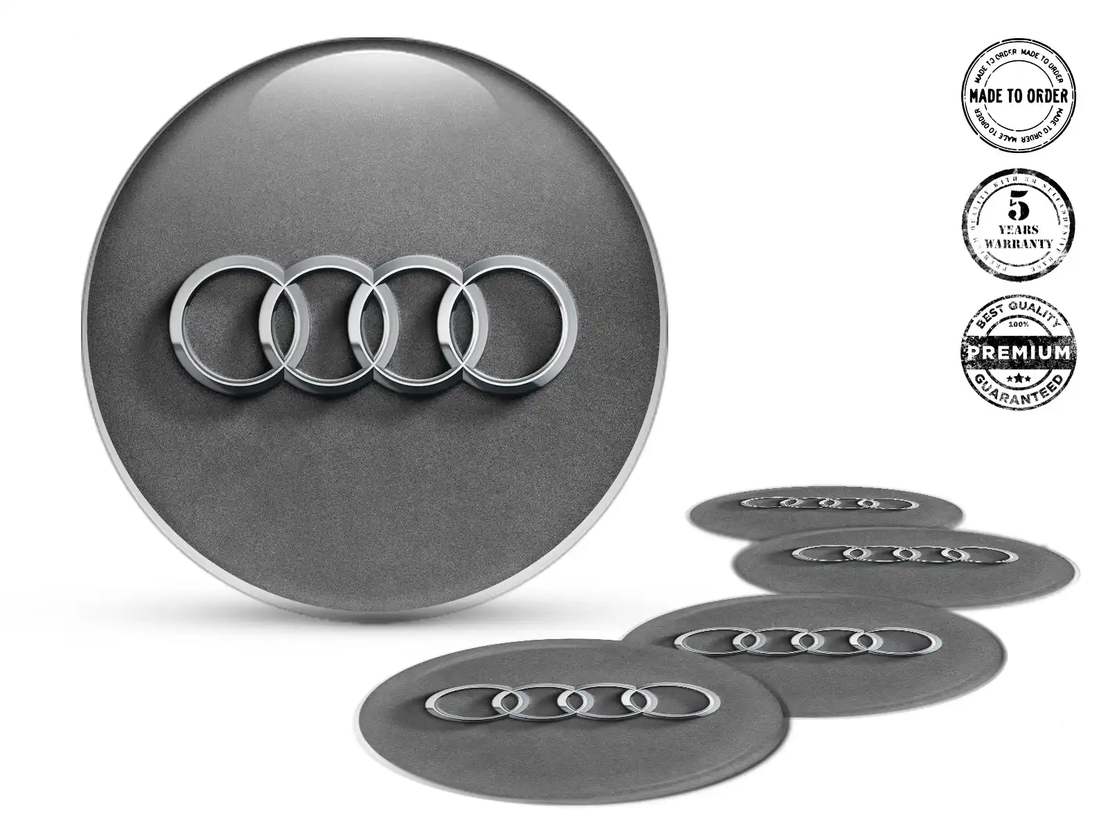 Audi Édition Décalques Roues Kit Badges Silicone